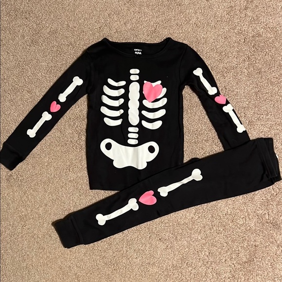 Carter's Other - Carter’s Skeleton Pajama Set with Pink Hearts